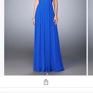 Electric Blue La Femme Gown